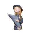 thumbnail image 1 of Estatua de resina para niña, jarrón con soporte para flores secas, jarrones decorativos para niñas de Miodern para la decoración del arte de la gris Baoblaze Figurilla de niña, 1 of 8