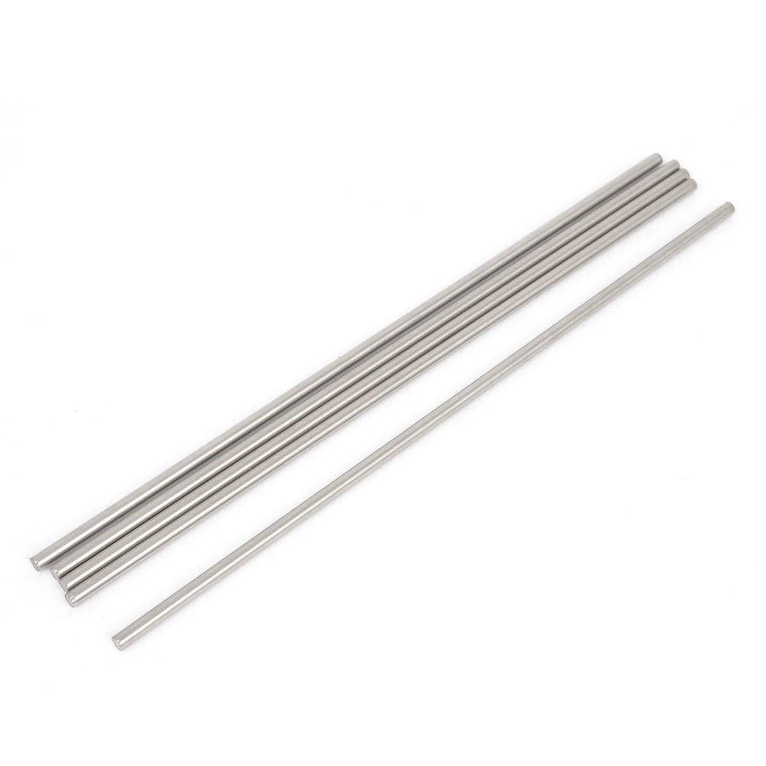 Glarks 2Pcs 5mm x 356mm Aluminum Straight Metal Round Shaft Rod Bar for DIY RC Model Car Model Ship 5mmx356 RC Helicopter Airplane 