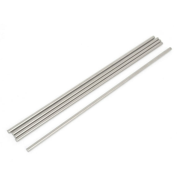 Unique Bargains 5 Pcs RC Airplane Model Part Stainless Steel Round Rods Axles Bars 3mm x 160mm