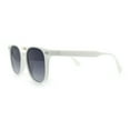 thumbnail image 6 of Womens Breezy Cheerful Thin Plastic Horn Rim Rectangle Sunglasses White - Smoke, 6 of 8
