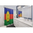 thumbnail image 2 of New Caledonia Flag Premium 71"x74" Waterproof Shower Curtain for Stylish Bath Decor, 2 of 2