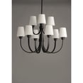 thumbnail image 5 of 11826SWBK Maxim Lighting Shelter-9 Light Chandelier-30 Inches wide by 35 inches high-Black Finish    -Traditional Installation, 5 of 5