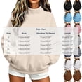 thumbnail image 4 of Women Mock Neck Raglan Sweatshirt Sevevn Long Sleeve Side Pocket Solid Oversized Casual Pullover Tops, 4 of 9