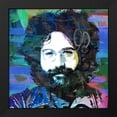 thumbnail image 2 of Stephen Chambers 20x20 Black Modern Wood Framed Wall Art Titled - Grateful Jerry, 2 of 6