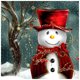 thumbnail image 1 of SZ476 Muñeco Nieve Diamante Diamante Resina 30 * 30 CM, 1 of 10