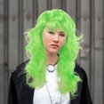 thumbnail image 4 of Postiche Long Coloré Vert Postiche Ondulé Postiche pour Femmes pour la Saint-Patrick, 4 of 8