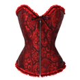 thumbnail image 1 of Corset Aguichant en Dentelle avec Fermeture Éclair Bustier G-string Body Shapewear pour Femmes, 1 of 6