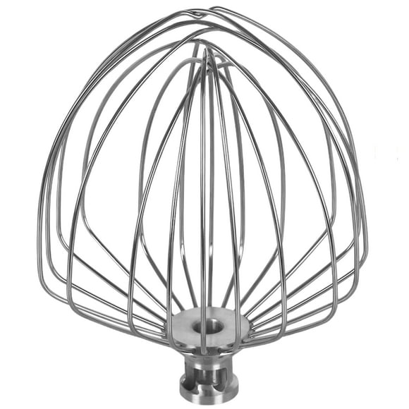 Accesorio Batidor de Acero Inoxidable LETOMS para Mezcladora Kitchen Aid de 7QT, Batidor de 11 Cables Compatible con Cuenco de 7 Cuartos, Repuesto para Batir Crema, Seguro para Lavavajillas