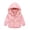 Light Pink, variant on Toddler Windproof Dress Jackets Boys Girls Hooded Zip up Waterproof Waisted Rain Coat Baby Outdoor Button Raincoat