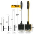 thumbnail image 4 of propuri Bottle Brush, Long Handle Bottle Cleaner,3-in-1 Cleaning Brush for Mugs,Straws,5Pack Black, 4 of 5