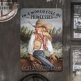 thumbnail image 2 of Placa Metal Vintage Vaquera Pintura Hierro Rectangular Del Pared 20x30cm, 2 of 9