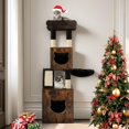 thumbnail image 1 of Árbol para gatos YITAHOME con caja de arena, color marrón, 1 of 7