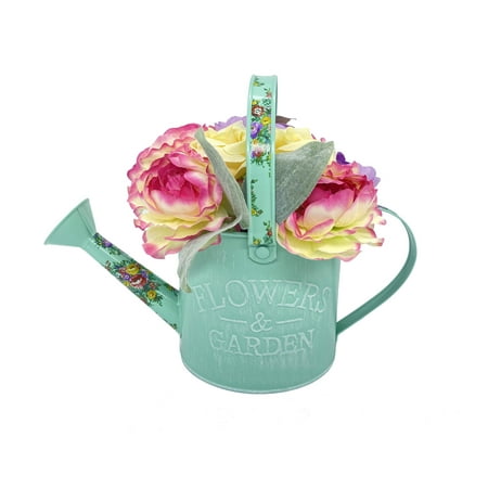 The Pioneer Woman Spring Watering Can Faux Floral Arrangement