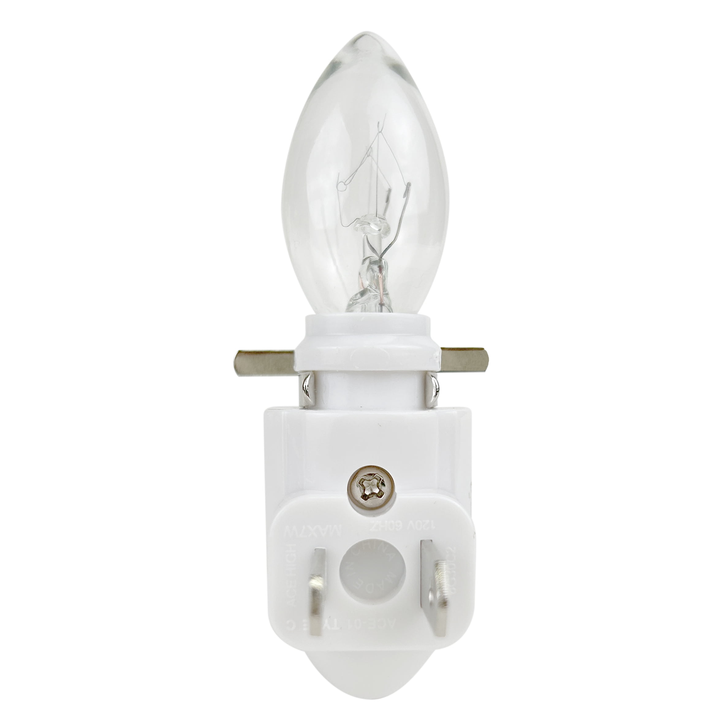 National Artcraft® White Night Light Kit Includes 4W Bulb and Brass Shade Mount to Create Your Own Night Light (Pkg/5)