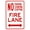 Warning Sign 1, variant on No Parking Standing Or Stopping Fire Lane With Bidirectional Arrow - 8"x12" Metal Security Tin Warning Sign, Fire Zone Decor for Street Business Home Wall