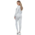 thumbnail image 3 of White Mark Ensemble de Pyjama de Détente pour Femmes 2 Pcs, Doux, Chandail à Manches Longues et Pantalon Jogger, 3 of 5