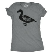 Womens Mama Duck T Shirt Cute Bird mom gift for Pet Owner or Lover (Dark Heather Grey) - XXL