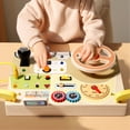 thumbnail image 4 of Tablero De Madera Para Niños Pequeños, Tablero Del Volante Del Coche, Estimulación De La Coordinación Mano-ojo, Educación Temprana Para Niños Para La Vida Diaria, 4 of 7