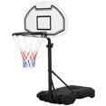thumbnail image 1 of Adjustable Poolside Basketball Hoop Stand - Portable, Black, 52.25"-63.5" Height, Wheels for Easy Movement - Outdoor Game System for Pools & Patios, 1 of 7