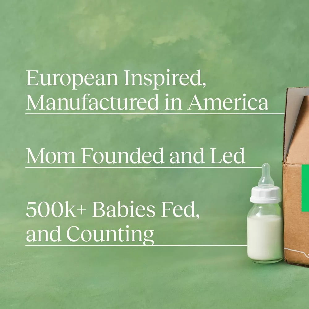 (4 pack) Bobbie Whole Milk Infant Formula for Everyday Feeding, Milk-Based Powder with 1.2mg Iron, Organic Grass-Fed Whole Milk Recipe, 14.1 oz Can