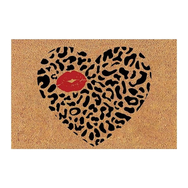Tapetes para El Día de San Valentín Tapetes Festivos Felpudo de Bienvenida Baño Dormitorio Sala de Estar Cocina Alfombras de Exterior Regalos para El Día de San Valentín Decoración Del Hogar Día de S