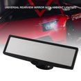 thumbnail image 2 of TFixolAnti Glare Rear View Mirror, Suction Cup Universal Rearview Mirror with Ambient Lighting, 360°Adjustable for Car Truck, 248*70mm, 2 of 7