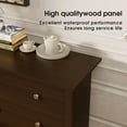thumbnail image 5 of HDTFGB 6 Drawer Dresser for Bedroom, Wide Wood Storage Dresser with Metal Handles, Modern Clothes Organizer Cabinet for Living Room, Hallway, Closet (Brown), 5 of 13
