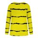 thumbnail image 4 of ICHUANYI Clearance Women Long Sleeves Casual Shirts Printing Round Neck Sweatshirt Pullover Loose Tunic Tops(Yellow, S) ICHUANYI WER2023080905949, 4 of 5