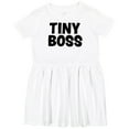 thumbnail image 3 of Inktastic Tiny Boss Girls Toddler Dress, 3 of 5