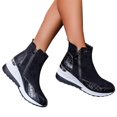 thumbnail image 1 of Mujer Botines con Cuña Zapatillas Altas con Cremallera Zapatillas Deportivas Zapatos, 1 of 3