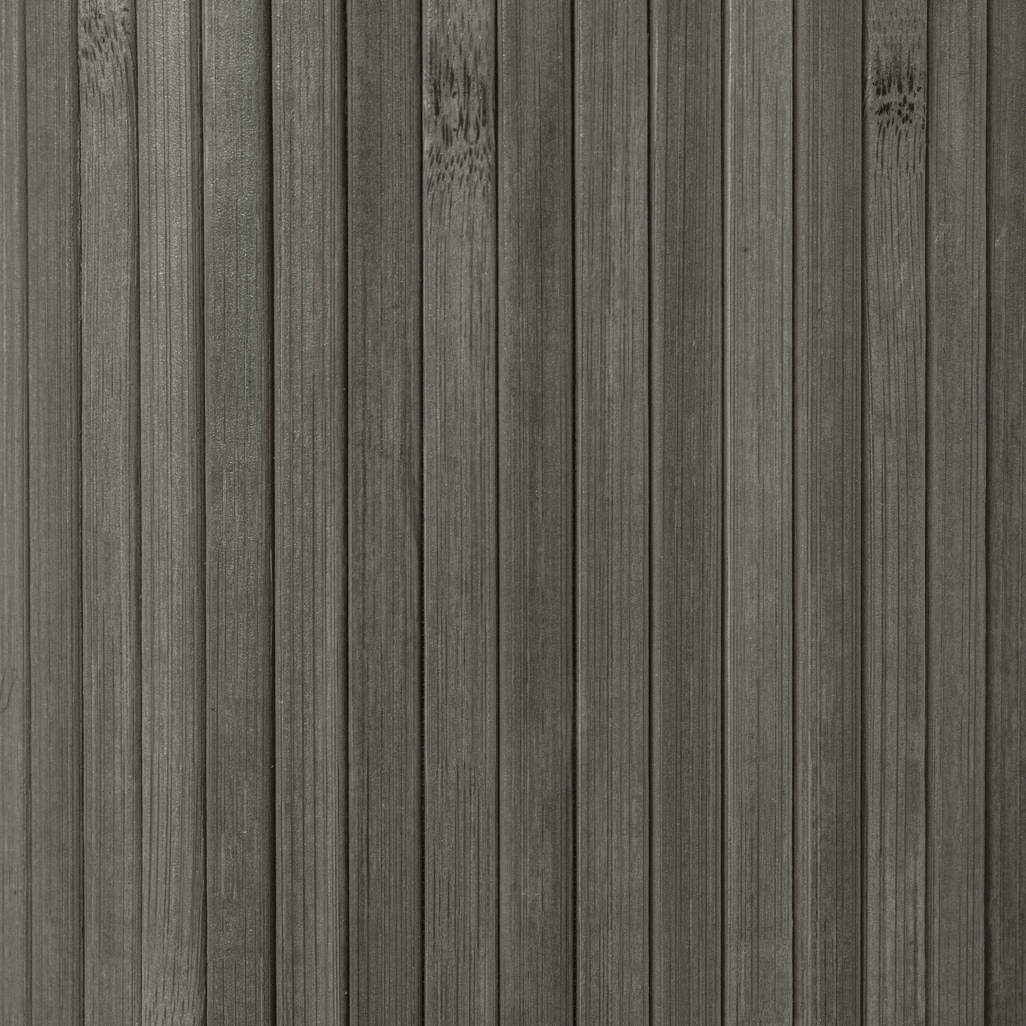 6 ft. Tall Bamboo Wave Screen - Grey Room Divider, Freestanding