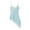 Blue, variant on Women Satin Lace Trim Patchwork Cami Tops Y2k Girls Silk Irregular Hem Camisole Midi Shirt Going Out Party Tops