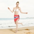 thumbnail image 6 of Swimsuit Coverups For Women Norway Flag Sarong Beach Bikini Wrap Sheer Short Skirt Chiffon Scarf For Swimwear, 6 of 7