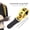 Yellow + Black, variant on Yajisi Premium Guitar Strap for Acoustic Electric Bass Ukulele Adjustable Length 36.2-61.4 Inches Polyester Leather Skull Pattern Yellow Black Stage Performance Accessory