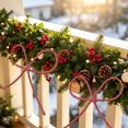 thumbnail image 6 of Christmas Bow Ornaments Christmas Metal Bow Ornaments for Christmas Tree Xmas Tree Hanging Decor, 6 of 8