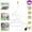 White, variant on Standing Misters for Outside Patio,Portable Misting Cooling System with 3 Directional Nozzles,76" Flexible Water Mister for Outdoor Cooling, Backyard, Garden, Pool, Bird Bath, Tanning and Pets