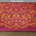 thumbnail image 6 of Ambesonne Mandala Place Mats Set of 4, Psychedelic Vibrant Colored, Standard Size, Vermilion Fuchsia, 6 of 6