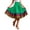 Green, variant on Women's Mexican Midi Skirts Plus Size Elastic High Waist Folklorico Dance Skirts Fashion Colorful Printed Loose Flowy Pleated Skirt 2026 Bohemian Summer Casual Wear Green L