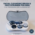 thumbnail image 2 of Perry Ellis 4-in-1 Cordless Massage and Cleansing Set with 4 Brush Heads, Exfoliating Face Scrubber with Massager, Rotating Scrub Brush, Facial Skincare Products, Carrying Case for Travel Included, 2 of 6