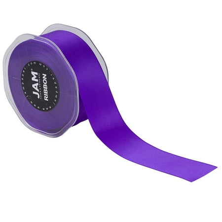 UPC: 0609613735462 | Jam Double Faced Satin Ribbon  1.5 In X 25 Yds  1/Pack  Purple