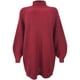 thumbnail image 3 of Suéter largo para mujer, suéter informal de gran tamaño, vestido de mujer, suéter de punto de cuello alto de color sólido para otoño, suéter largo grueso para mujer, sudadera elegante de, 3 of 5