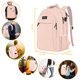 thumbnail image 5 of Mochila para portátil MATEIN de 15,6 pulgadas con puerto USB resistente al agua, color rosa, 5 of 7