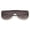 Silver / Lavender, variant on sunglassLA Unisex Futuristic Rimless Metal Crossbar Nuetral Colored Mono Lens Shield Sunglasses 64mm (Gold / Brown) - 65mm