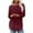Wine, variant on Womens Knit Tunic Tops Side Split Curved Hem Long Sleeve Crewneck Sweaters Lightweight Casual Trendy Pullovers (XL, Wine)