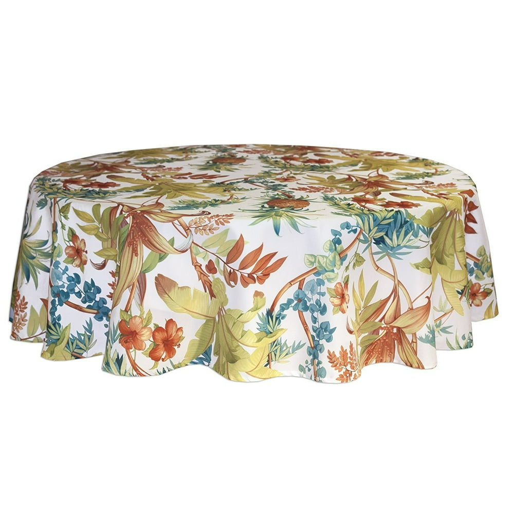 Tommy Bahama Tortuga Indoor Outdoor Water Repellent Tablecloth 70