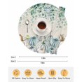 thumbnail image 6 of 15 Inch Round Placemats Set of 4, Teal Grey Pumpkin Fall Non Slip Heat Insulation PP Table Mats, Thanksgiving Eucalyptus Leaves Washable Place Mats for Kitchen Dining Party Table Decor, 6 of 7
