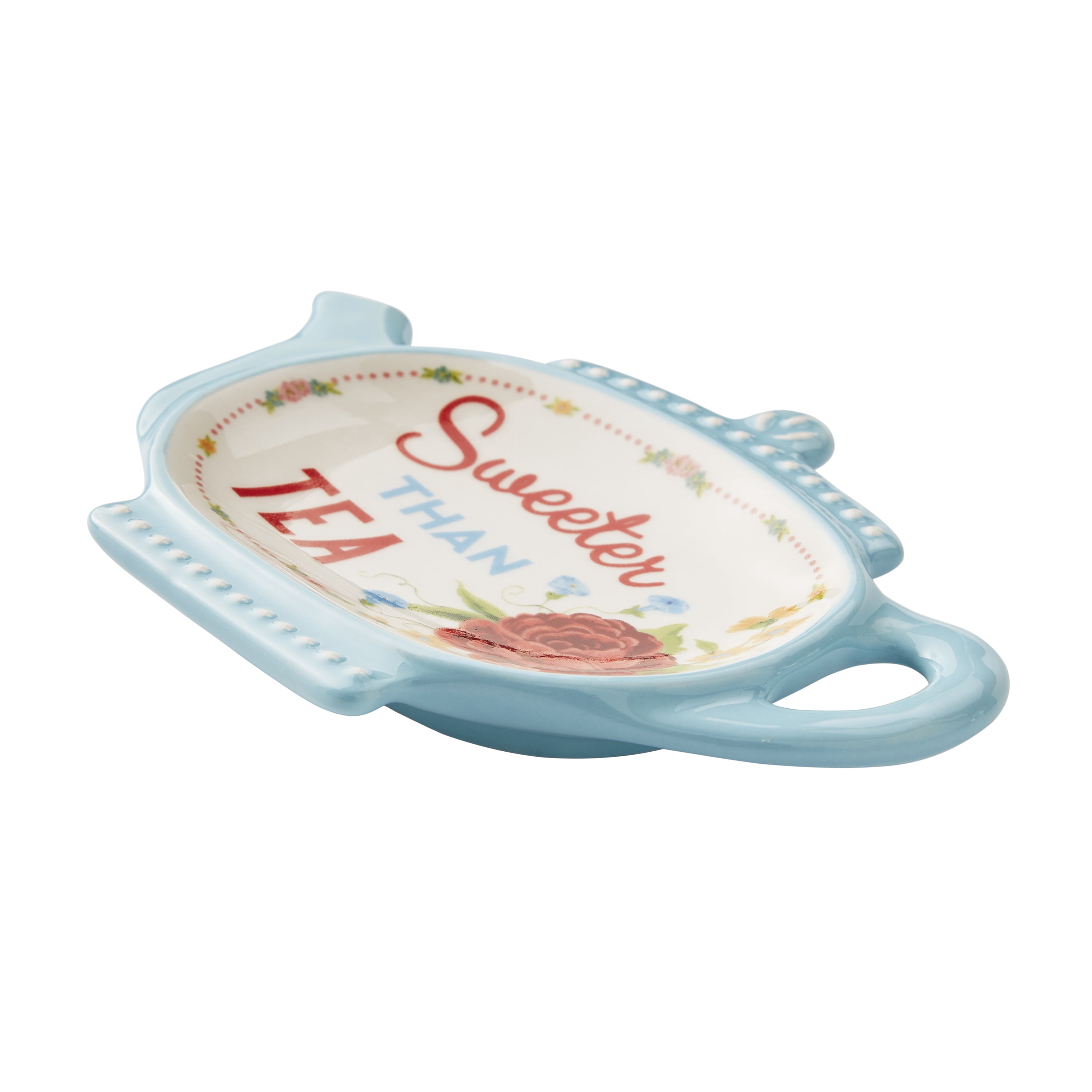 The Pioneer Woman Floral Multi-color Stoneware Tea Bag Holder
