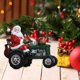 thumbnail image 5 of 1 adorno de resina, regalo navideño, lindas mini figuras decorativas de Papá Noel Conducir un camión agrícola, 5 of 9