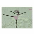 thumbnail image 1 of Ballet Cutting Board, Afro Girl with Floral Hair Dancing Monarch Butterfly on Grunge Background, Decorative Tempered Glass Cutting and Serving Board, in 3 Sizes, by Ambesonne, 1 of 2