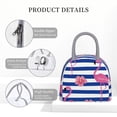 thumbnail image 4 of Disketp Flamingo Bolsa Térmica para Almuerzo, Lonchera con Abertura Amplia y Gran Capacidad, Organizador Reutilizable para Mujeres, Hombres y Adultos, 4 of 6